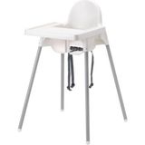 IKEA 290.672.93 Emniyet Kemerli Çalışma Masalı Beyaz Mama Sandalyesi