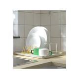 IKEA 2'li Bulaşıklık Seti Beyaz Bulaşıklık ve Sarı Tabaklık