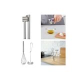 IKEA 2'li Çırpıcı + Çelik Sarımsak Ezici