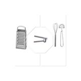 IKEA 2'li Çırpıcı+Çelik Rende+Çelik Sarımsak Ezici 3Lü Set Pratik Mutfak Gereçleri