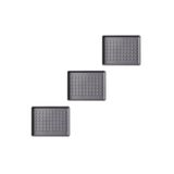 IKEA 3 Adet Dolap İçi Plastik Ayakkabı Tepsisi 46X35 Cm İkea 3'lü Set Ayakkabılık Koyu Gri