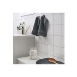 IKEA 3 Adet El Havlusu 30x30cm Küçük Boy Koyu Gri %100 Pamuk