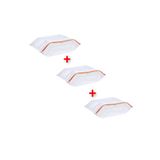 IKEA 3 Adet Küçük Fermuarlı Hurç 48x22 Cm İkea 3'lü Set Düzenleme Saklama Kutusu Beyaz Hurc