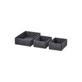 IKEA 3 Adet Kutu Seti, Gri, Çekmece İçi Düzenleme Organizer, 10 x 15 cm