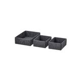 IKEA 3 Adet Kutu Seti Gri Renk Çekmece Içi Düzenleme Kutusu Organizer
