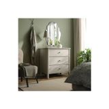 Ikea 3 Çekmeceli Şifonyer, Açık Gri-Bej Boyalı, 93X50X91 Cm