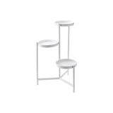 IKEA 3 Katlı Çiçeklik-Saksılık Yuvarlak Sehba MeridyenDukkan Beyaz Renk 58 Cm-Çelik İç Dış Mekana Uygun