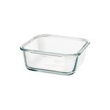 IKEA 365+ Cam Saklama Kabı ve Kapak Seti | 600 ml | Kare | Cam + Plastik Kapak
