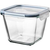 Ikea 365+ Kapaklı Cam Saklama Kabı, Cam-Plastik, 1,2 Lt, Kare