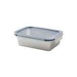 IKEA 365+, kapaklı çelik saklama kabı, paslanmaz çelik-plastik, 1 lt