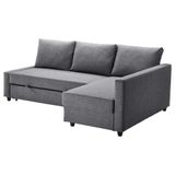 IKEA 39216754 Friheten Skiftebo Koyu Gri Bazalı Yataklı Köşe Kanepe