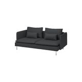IKEA 3'lü Kanepe, Koyu Gri, Ergonomik Tasarım 2009083572121