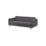 IKEA 3'lü Kanepe, Koyu Gri, Kumaş