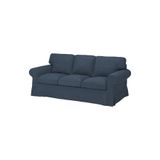 IKEA 3'lü Kanepe, Koyu Mavi, Döşemeli Oturma Odası Mobilyası