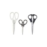 IKEA 3'lü Mutfak Makası Seti 12 cm; 13 cm ve 14 Cm İkea 3 Adet Makas Paslanmaz Çelik Sebze Makası