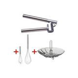 Ikea 3'lü Set Sarımsak Ezici - Buharda Pişirici - Çırpıcı