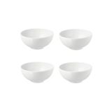 IKEA 4 Adet Beyaz Kase Çap 16 Cm 4'lü Set Çorba Salata Kuruyemiş Kasesi Beyaz Porselen