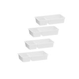 IKEA 4 Adet Bölmeli Çekmece İçi Düzenleyici İkea 4'lü Set Plastik Dolap İçi Takı Makyaj Organizeri