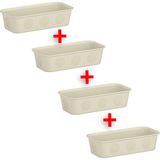 IKEA 4 Adet Dolap Içi Düzenleyici Kutular 10 x 5 x 20 cm 4'lü Set Organizer Masaüstü Çekmece Içi Saklama