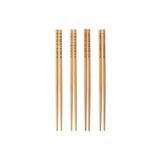 IKEA 4 Çift 8 Parça Bambu Chopstick Uzunluk: 24 Cm Sushi Çubuğu Ahşap Yemek Çubuğu