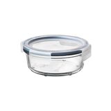 IKEA 400 ml 14x6 Cm Yuvarlak Kapaklı Vakumlu Cam Gıda Saklama Kabı Cam - Plastik