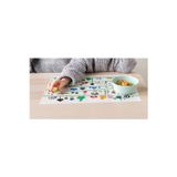 Ikea 4'Lü Çocuk Amerikan Servisi 40X30 Cm İkea 4 Adet Amerikan Çok Renkli Kaydırmaz Servis Beyaz