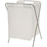 IKEA 50 Litre Beyaz,Katlanır, Çamaşır Sepeti Meridyendukkan Açılır Kapanır Pratik Kirli Sepeti 50 Lt U42X G43X Y60 Cm - Uzunluk: 42 cmX Genişlik: 43 cmXYükseklik: 60 cm