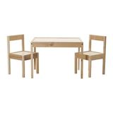 IKEA 501.784.11 Beyaz Çam Latt Çocuk Masa Sandalye Seti