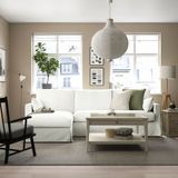 IKEA 59489692 3'lü Beyaz Kanepe