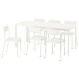 IKEA 59589960 Beyaz Yemek Masası Takımı