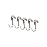 IKEA 5'li Metal Kanca Seti, 7 cm Çelik Mutfak Raf Kancası