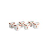 İkea 6 Adet Kulpsuz Çay Kahve Fincanı Yükseklik 5 cm 6'lı Set Desenli Fincan Takımı 60 ml Porselen