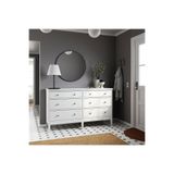IKEA 6 çekmeceli şifonyer, beyaz, 162x95 cm Genişlik: 162 cm Derinlik: 50 cm Yükseklik: 95 cm
