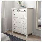 IKEA 60239273 Hemnes Beyaz Vernik 6 Çekmeceli Şifonyer