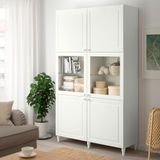 Ikea 693.849.44 Besta 180x40x74 cm Beyaz Şeffaf Cam Dolap Kombinasyonu