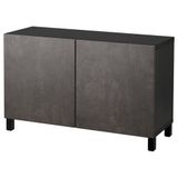 IKEA 89207813 Besta Venge Koyu Gri Taş Görünümlü Dolap Kombinasyonu
