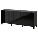 IKEA 89325171 Besta Venge Parlak Cila Siyah Dolap Kombinasyonu