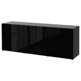 IKEA 99412653 Besta Venge Parlak Cila Siyah Dolap Kombinasyonu