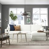 IKEA 99495832 3'lü Beyaz Kanepe