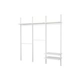 Ikea Açık Dolap, Beyaz, 259X51X222-350 Cm