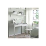 IKEA Açık Gri 122x60 Cm Çalışma Masası Masif Çam Ağacı