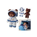 IKEA AFTONSPARV 28 Cm Çıkarılabilir Astronot Giysili Ayı Yumuşak Peluş Oyuncak
