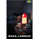Ikea Aftonsparv Masa Gece Lambası, Çok Renkli, 15X30 Cm, Led'Li Uzay Roket Temalı