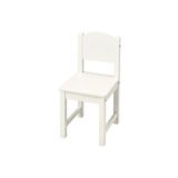 IKEA Ahşap Sundvik Ahşap Çocuk Sandalyesi Beyaz Modern Beyaz Sabit Modern