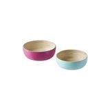 Ikea Akerhallon Bambu Servis Kasesi Pembe-Turkuaz 2 Parça
