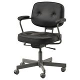 IKEA ALEFJALL çalışma sandalyesi glose siyah - 70367458