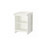IKEA alt değiştirme masası, beyaz, 2 raf üniteli