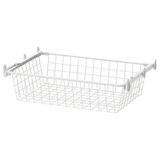 IKEA ALTARLIDEN raylı tel sepet beyaz - 89603950
