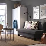IKEA ALVDALEN 3'lü yataklı kanepe knisa koyu gri - 80462596