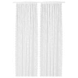 IKEA ALVINE tül perde/2 kanat ekru - 80070763
